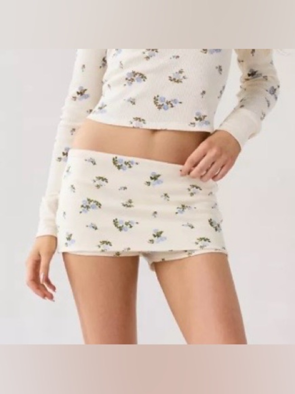 NWT Out From Under Darling Low-Rise Foldover Micro Mini Skort Size Large